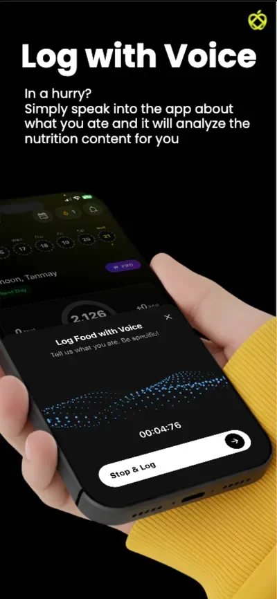SinSugar App Interface Screenshot 4 - AI Calorie Tracker & Health Coach